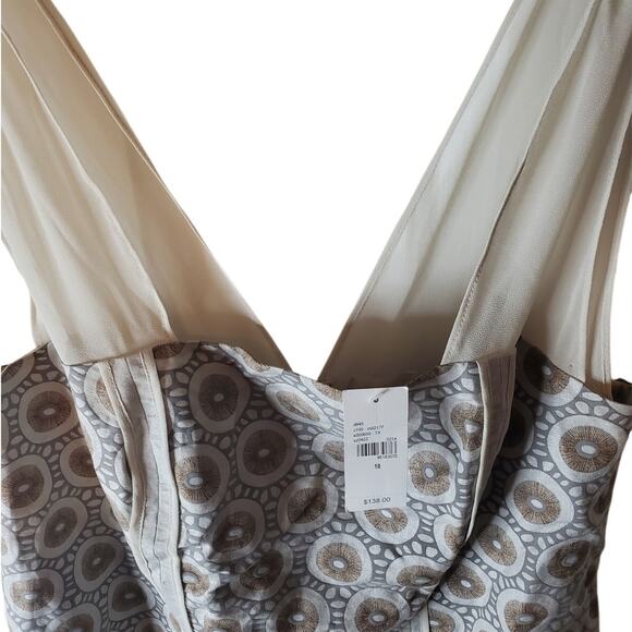 Isabel Toledo Lane Bryant Gold/Silver Sheath Dress, NWT, Size 18 - Picture 2 of 6